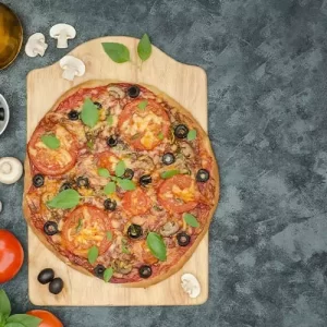 Champignon e manjericão