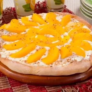 Doce de leite condensado com pêssego