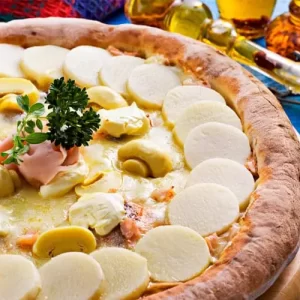 Peito de peru e champignon