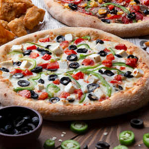 Pimentão e Azeitona